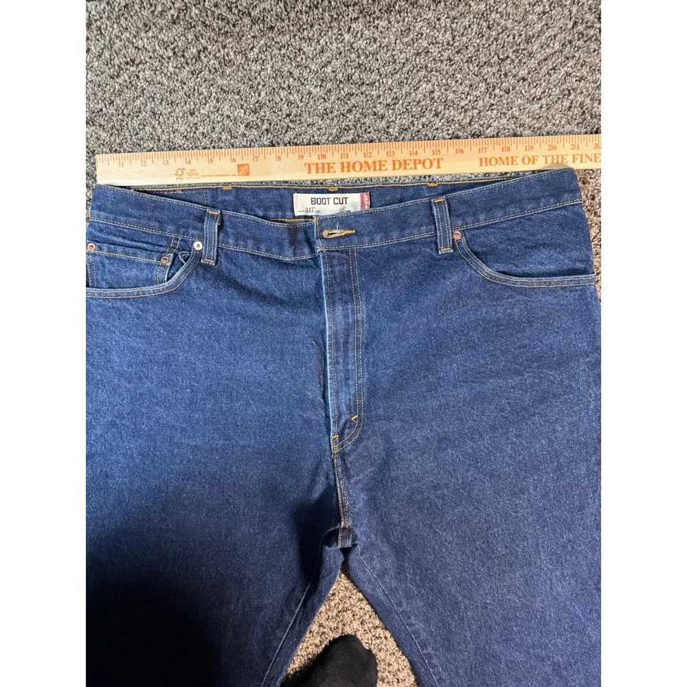 Levi's 517 Mens Bootcut Size 44x32 Jeans‎ Dark Wash Denim Pants